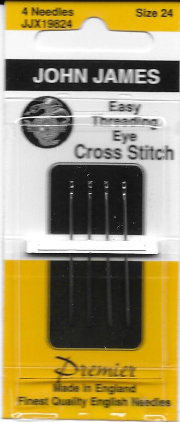 Size 24 Easy Threading Eye Cross Stitch from John James 
